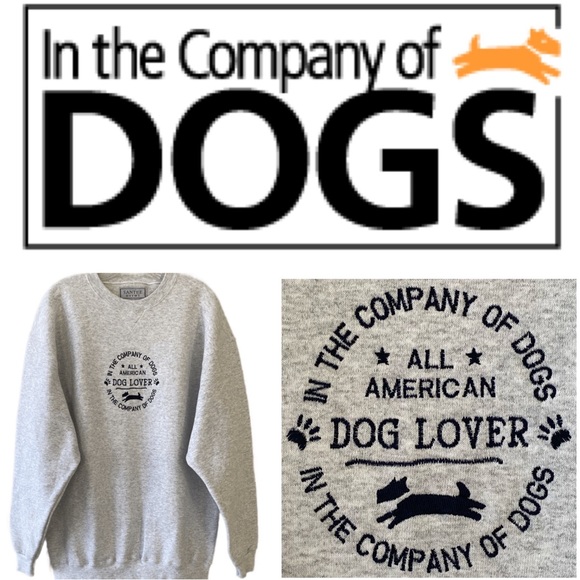 In The Company Of Dogs Tops Dog Lover Crewneck Sweatshirt In The
